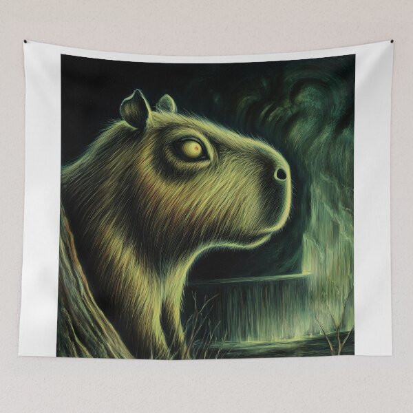 Item preview, Eerie Capybara in the Forest designed and sold by lautir.