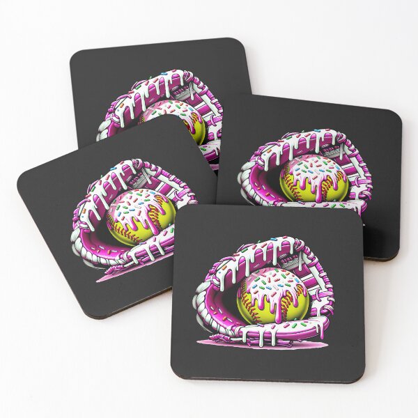 Item preview, Softball Drip Ice Cream Sprinkles Softball Glove  designed and sold by ArleneRowe.