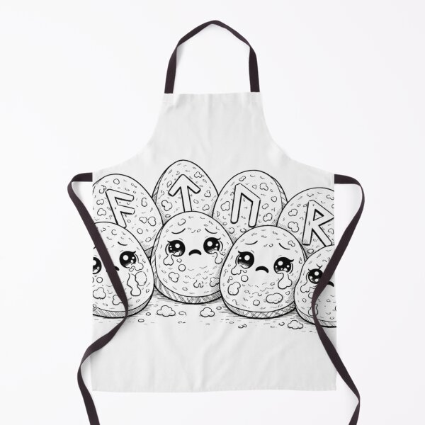 Item preview,  Crying Runes – Sad Kawaii Witchy Symbols (Funny Occult Mood) designed and sold by ComedyInkFactor.