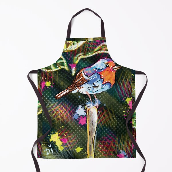 Item preview, Abstract illustration of colorful bird among floral theme designed and sold by Dilyana Rumenova - Shantabella.