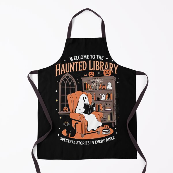 Item preview, Halloween Ghost Welcome To The Haunted Library designed and sold by HaiharryCartoon.