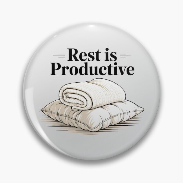 Item preview, Rest Is Productive Motivational Quote Cozy Pillow and Blanket Art designed and sold by SplashTastic.