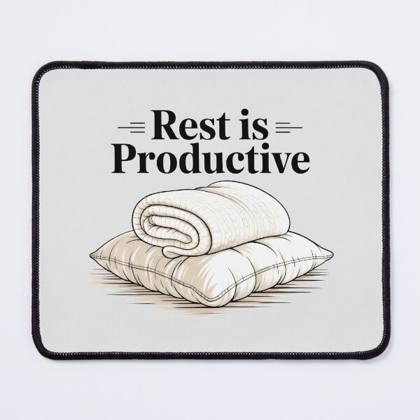 Item preview, Rest Is Productive Motivational Quote Cozy Pillow and Blanket Art designed and sold by SplashTastic.