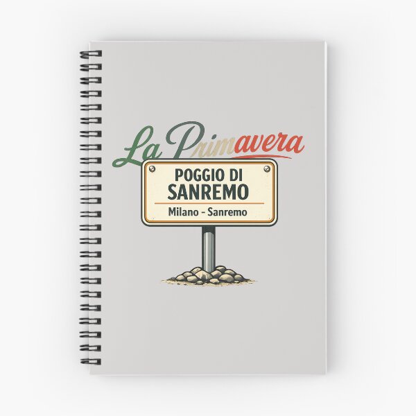 Item preview, Poggio di San Remo – La Primavera Retro Street Sign (Milano–San Remo) designed and sold by malero-design.