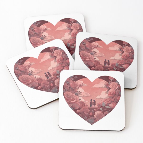 Item preview, Valentine Pink Heart Romantic Design designed and sold by PluffyPanda.