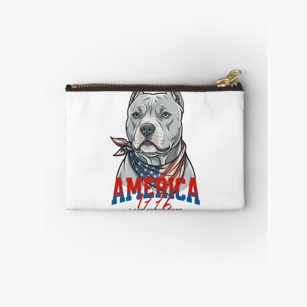 Item preview, Vintage Pitbull Terrier 1776 American Flag USA 250th designed and sold by EvrmoodCo.