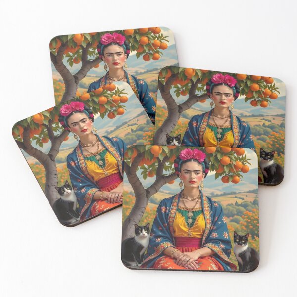 Item preview, Orange Grove Muse – Surreal Cat Portrait Art designed and sold by Kelvin Hughes Design.