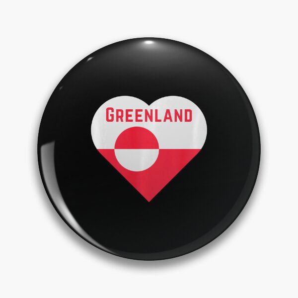 Item preview, Greenland National Pride Heart  designed and sold by DarylPope.