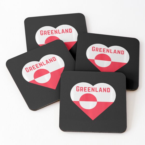 Item preview, Greenland National Pride Heart  designed and sold by DarylPope.