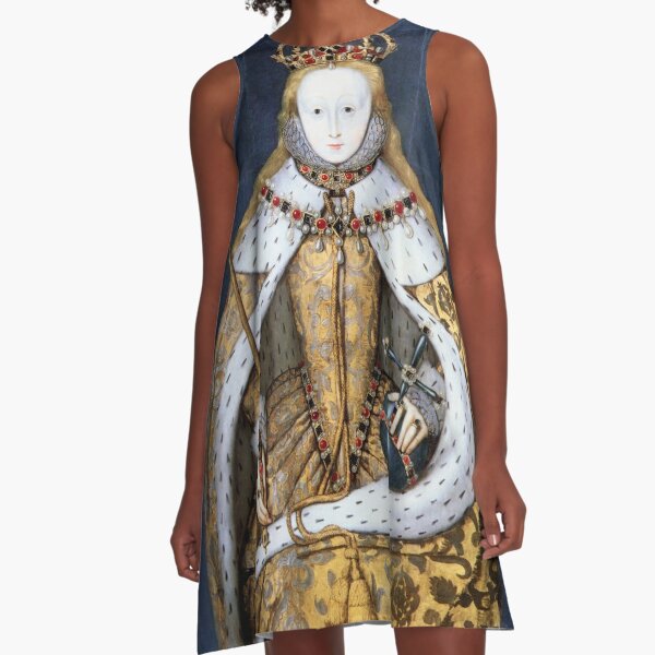 Elizabeth I Coronation Portrait A-Line Dress