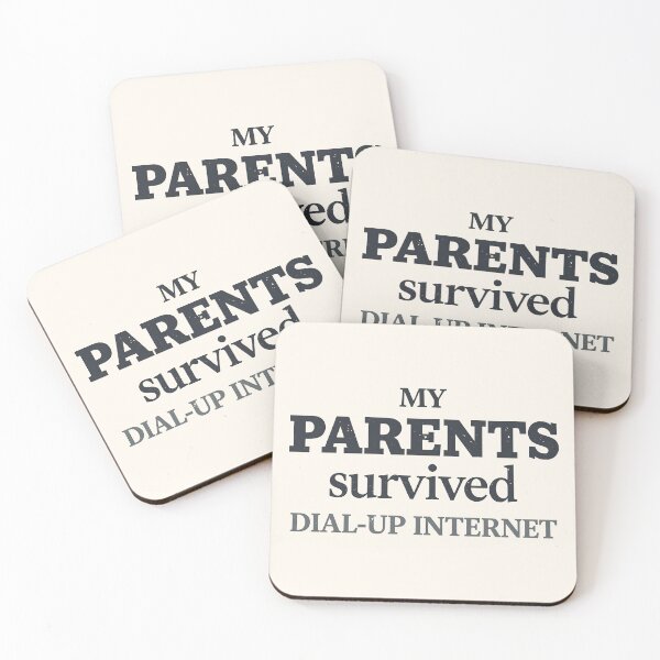 Item preview, My Parents Survived Dial-Up Internet Vintage Typography designed and sold by PROPera-design.