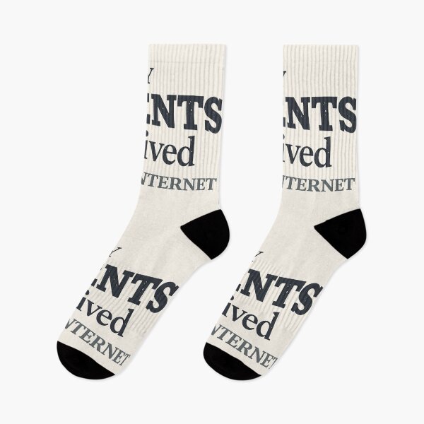 Item preview, My Parents Survived Dial-Up Internet Vintage Typography designed and sold by PROPera-design.