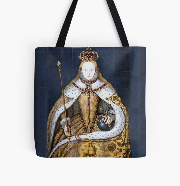 Elizabeth I Coronation Portrait All Over Print Tote Bag