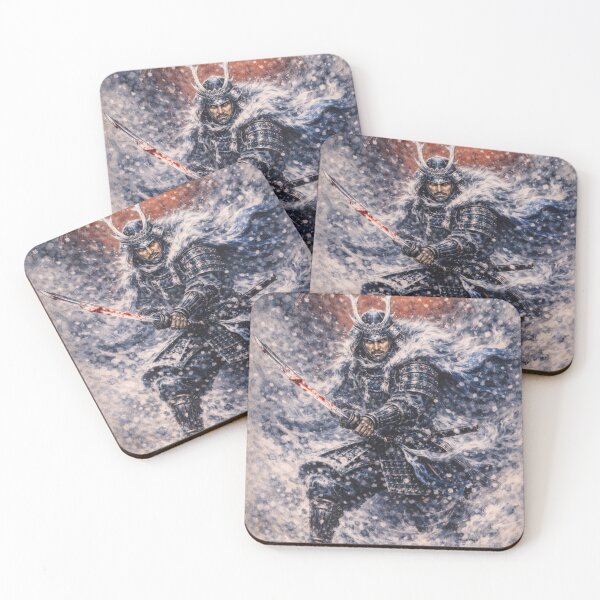 Item preview, Snowstorm Samurai – Warrior of the Crimson Moon | Mori no Akari Series designed and sold by Mori-no-Akari.