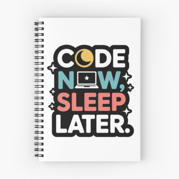 Item preview, Code Now Sleep Later Quote designed and sold by SnickerStation.