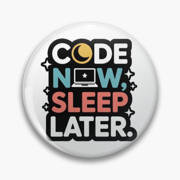 Item preview, Code Now Sleep Later Quote designed and sold by SnickerStation.