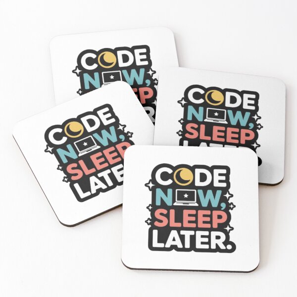 Item preview, Code Now Sleep Later Quote designed and sold by SnickerStation.