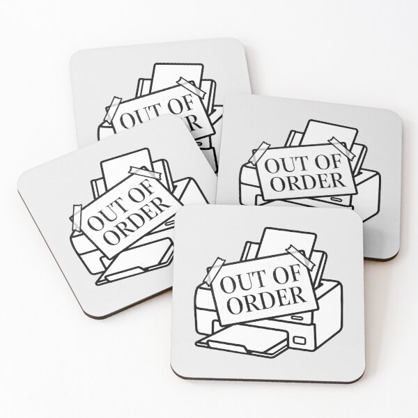Item preview, Out of Order Funny Broken Printer Office Humor Minimalist Art designed and sold by SplashTastic.