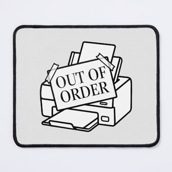 Item preview, Out of Order Funny Broken Printer Office Humor Minimalist Art designed and sold by SplashTastic.