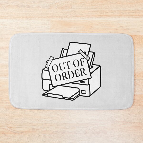 Item preview, Out of Order Funny Broken Printer Office Humor Minimalist Art designed and sold by SplashTastic.