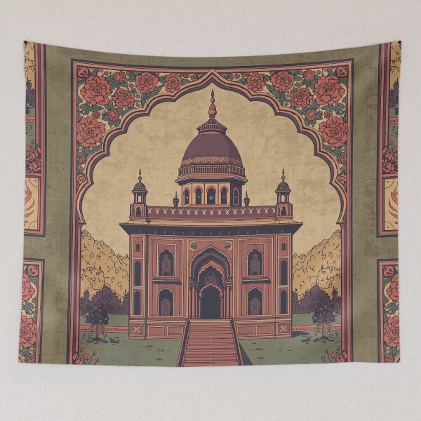 Item preview, Pichwai Royal Haveli Splendor designed and sold by RSDigitalPrintDesign.