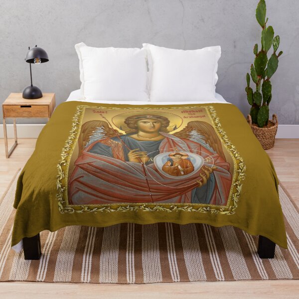 Item preview, framed icon Saint Archangel Michael ,Saint Michael the Archangel designed and sold by orthodox-icon.