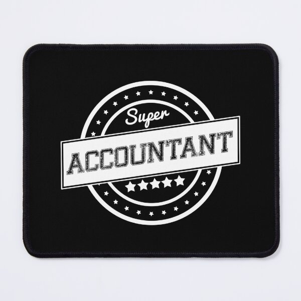 Item preview, Super Accountant Badge Stamp Vintage - White designed and sold by WAMTEES.