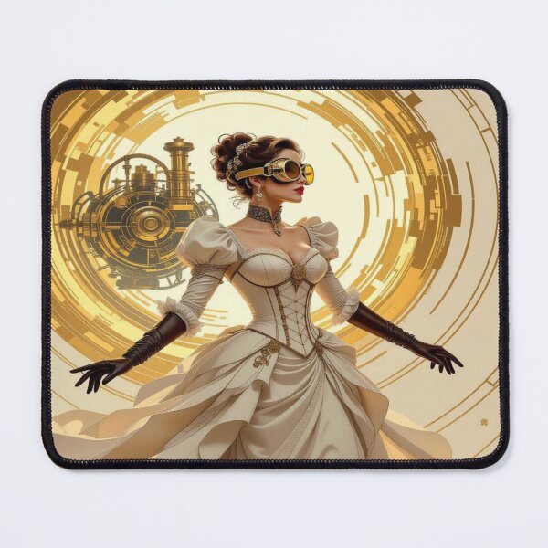 Item preview, Steampunk Light Elegance – A watch wearer caught between dimensional whispers and Victorian splendor designed and sold by FotoworldEdel.