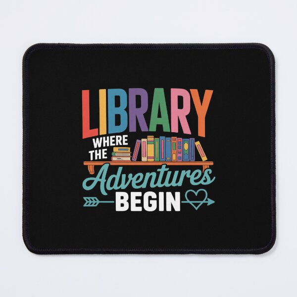 Item preview, Library Books Where Adventure Begins - Librarian Reader designed and sold by PowAcademy.