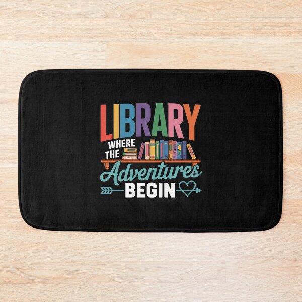 Item preview, Library Books Where Adventure Begins - Librarian Reader designed and sold by PowAcademy.