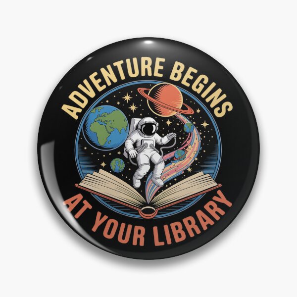 Item preview, Outer Space Adventure Begins At Your Library Summer Reading designed and sold by PowAcademy.