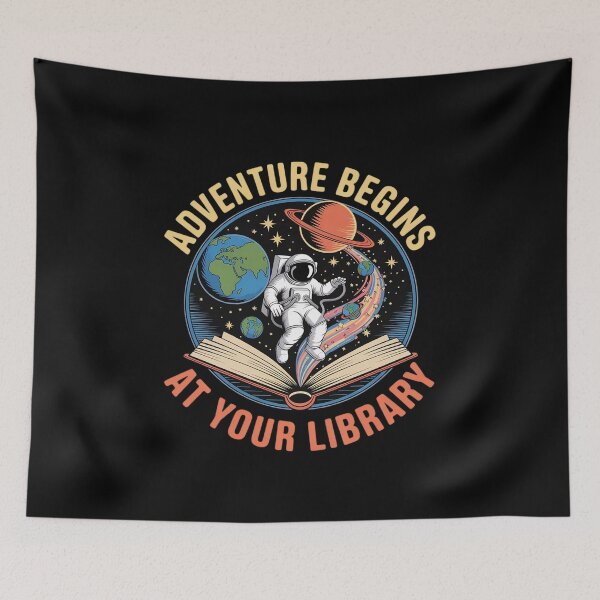 Item preview, Outer Space Adventure Begins At Your Library Summer Reading designed and sold by PowAcademy.
