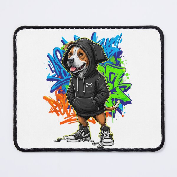 Item preview, Street Dog Graffiti Style Hoodie designed and sold by i1ovedogs.