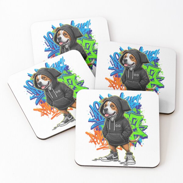 Item preview, Street Dog Graffiti Style Hoodie designed and sold by i1ovedogs.