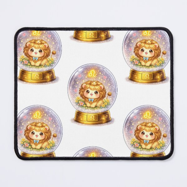 Item preview, Kawaii Lion in a Snow Globe designed and sold by Lolilas.