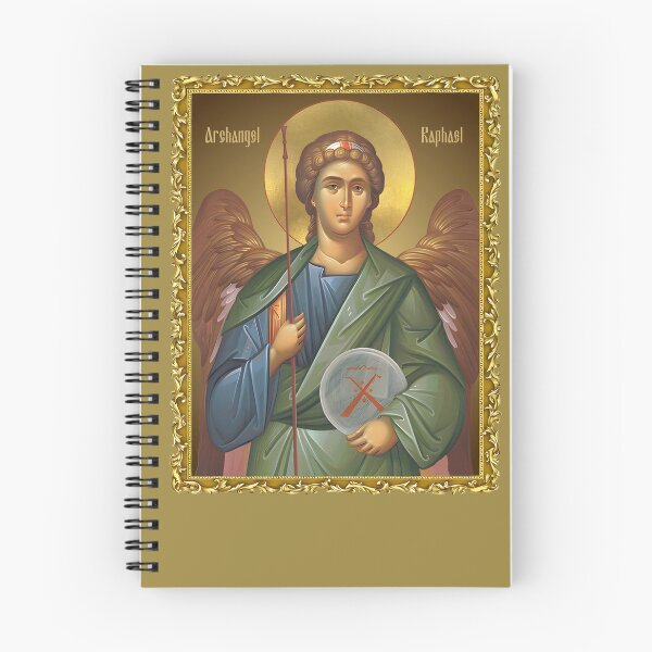 Item preview, framed icon Saint Archangel  Raphael orthodox icon designed and sold by orthodox-icon.