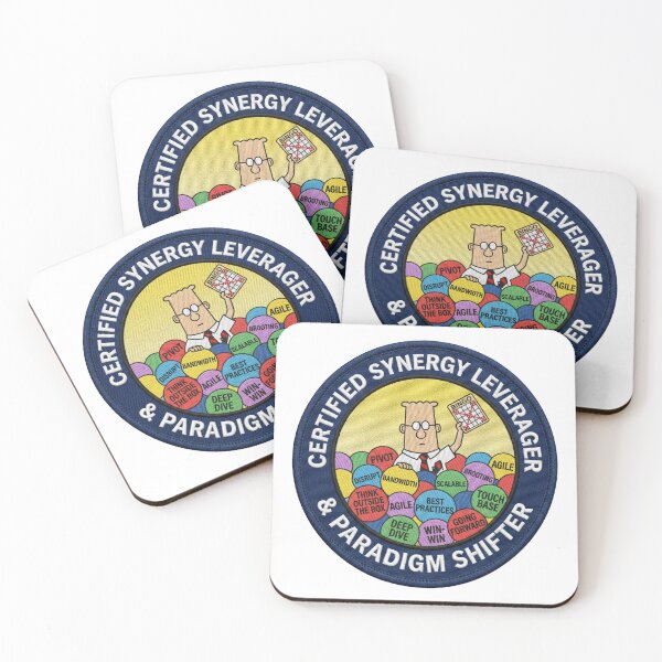 Item preview, Funny Scott Adams Style Corporate Buzzword Bingo Patch designed and sold by AURA Vibes.