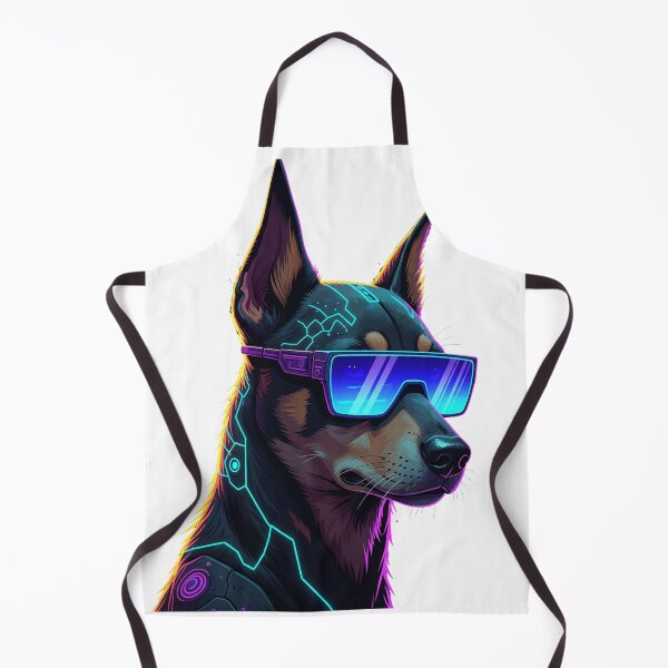 Item preview, Cyberpunk Dog with Neon Glasses designed and sold by i1ovedogs.