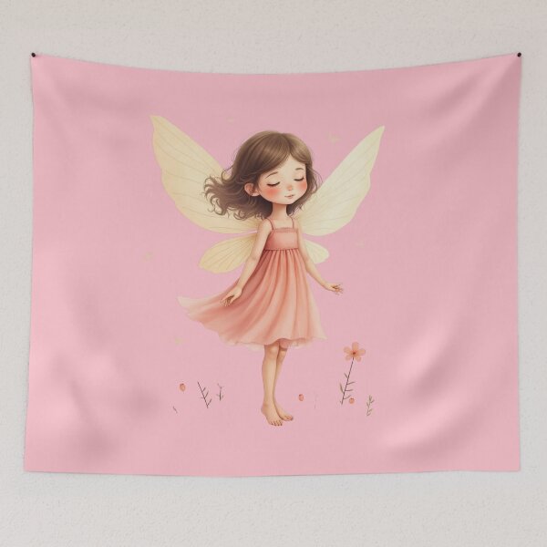 Item preview, Soft Fairy Nursery Wall Art – Neutral Baby Girl Fairy design designed and sold by StudioWhitworth.