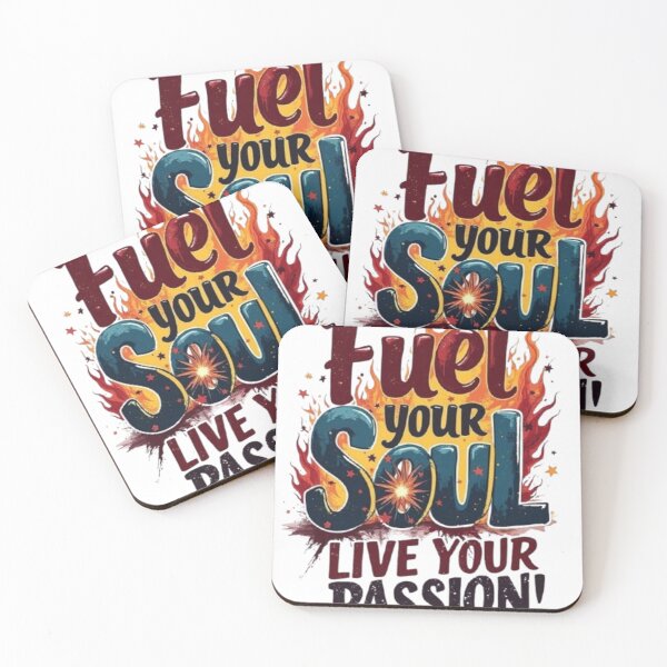 Item preview, Fuel Your Soul Live Your Passion Motivational Quote designed and sold by Bulk order available .