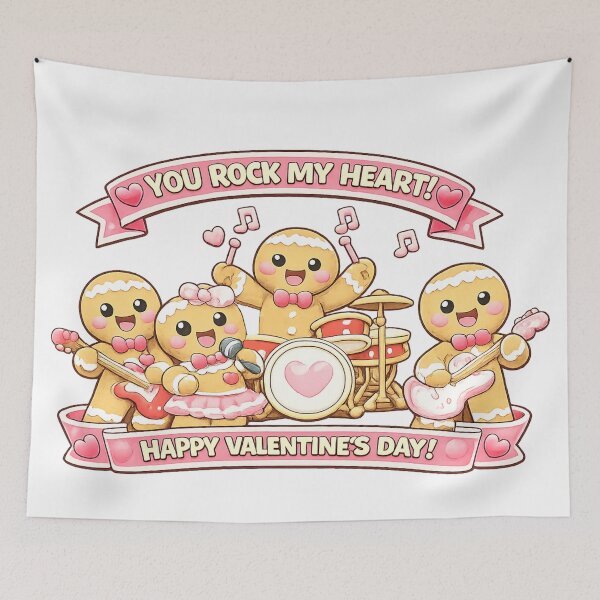 Item preview, Valentines day Band ,Ginger Bread Music Rock Band designed and sold by JamesDunican.