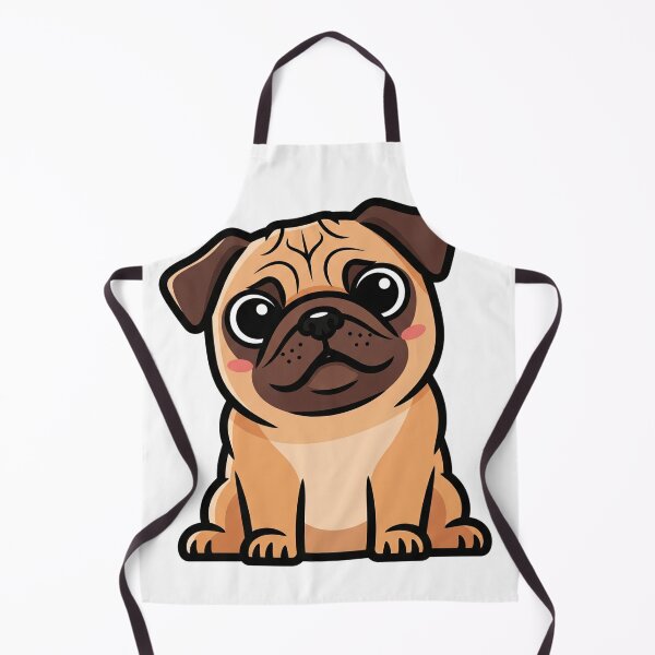 Item preview, Cute Pug Cartoon Illustration designed and sold by i1ovedogs.