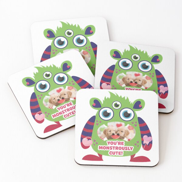 Item preview, You’re Monstrously Cute Valentine Sticker - Funny Animal Monster Photo Art designed and sold by ZyxDes.
