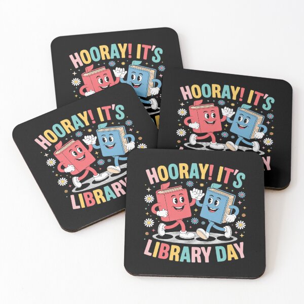 Item preview, Reading Book Lover School Librarian Hooray It's Library Day designed and sold by CombatTask.