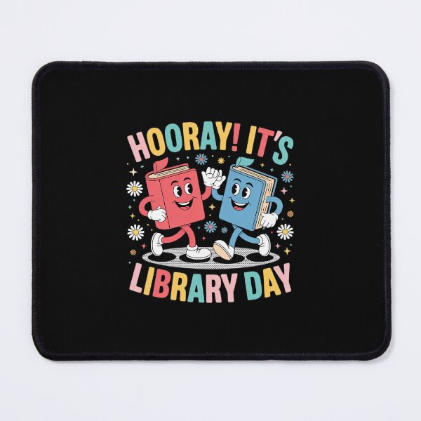 Item preview, Reading Book Lover School Librarian Hooray It's Library Day designed and sold by CombatTask.