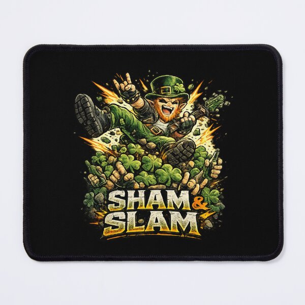 Item preview, Sham & Slam – St. Patrick's Day Rock Leprechaun Slam Pun designed and sold by PunchDrop.