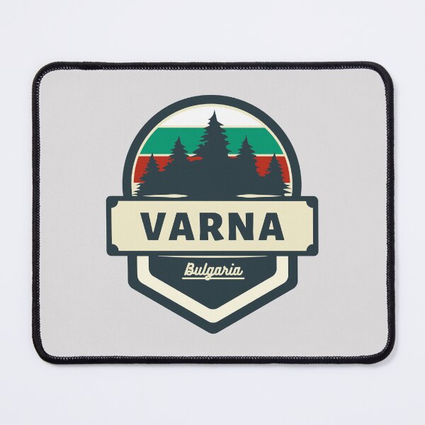Item preview, Varna Bulgaria | Retro Vintage Travel Badge designed and sold by World Designs.
