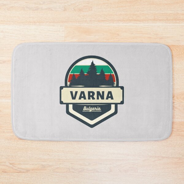 Item preview, Varna Bulgaria | Retro Vintage Travel Badge designed and sold by World Designs.