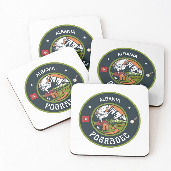 Item preview, Pogradec Albania | Green Travel Emblem designed and sold by World Designs.