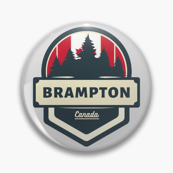 Item preview, Brampton Canada | Retro Vintage Travel Badge designed and sold by World Designs.